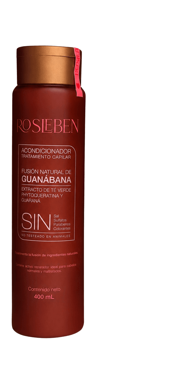 Tratamiento Fusión Natural de Guanábana de 400 ml, producto capilar ROSLEBEN